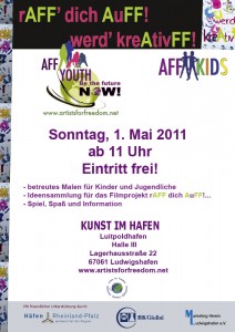 AFF KIDS AND YOUTHLU_3-2 Kunst im Hafen, artists for freedom,betreutes kindermalen,ludwigshafen